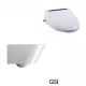 Λεκάνη Κρεμαστή Πορσελάνης GSI Kube-x 9415 Swirlflush 55 εκ. με κάλυμμα USPA White 9415-300 + 6035RU Λεκάνη Κρεμαστή Πορσελάνης GSI Kube-x 9415 Swirlflush 55 εκ. με κάλυμμα USPA White 9415-300 + 6035RU